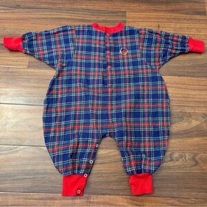 Mother-maid in the USA vintage plaid jumpsuit
